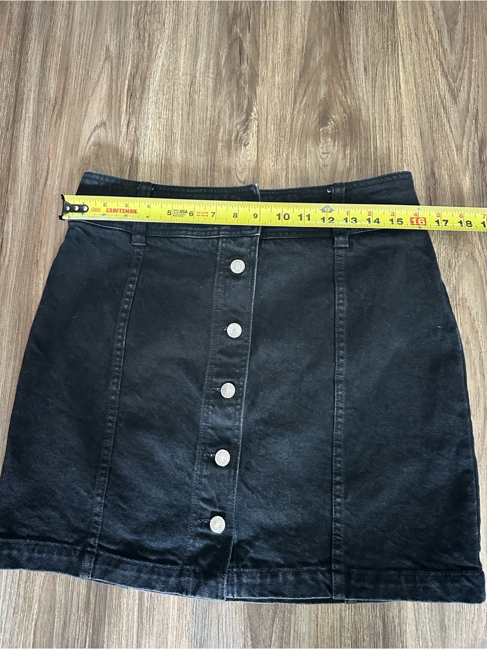 Sézane Savine Black denim skirt - Picture 3 of 8